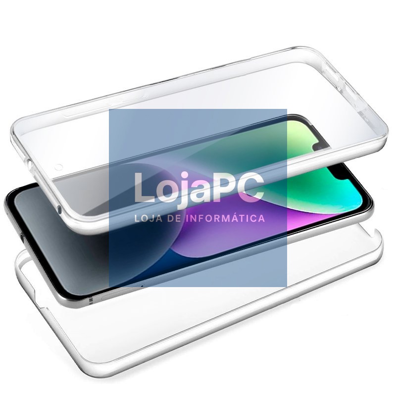 COOL 3D Silicone Case for iPhone 14 (Transparent Front + Back) — imagem 2