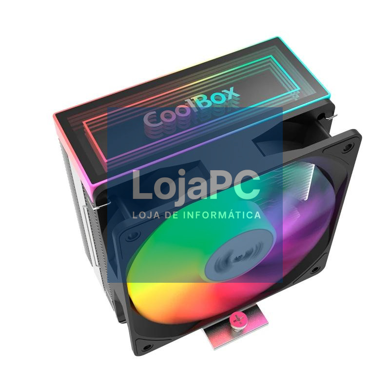 Coolbox Gaming Refrigerador CPU ARGB 4 Heatpipes — imagem 3