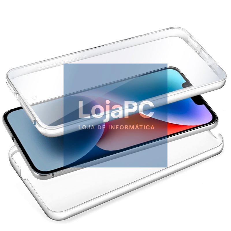COOL 3D Silicone Case for iPhone 14 Plus (Transparent Front + Back) — imagem 2