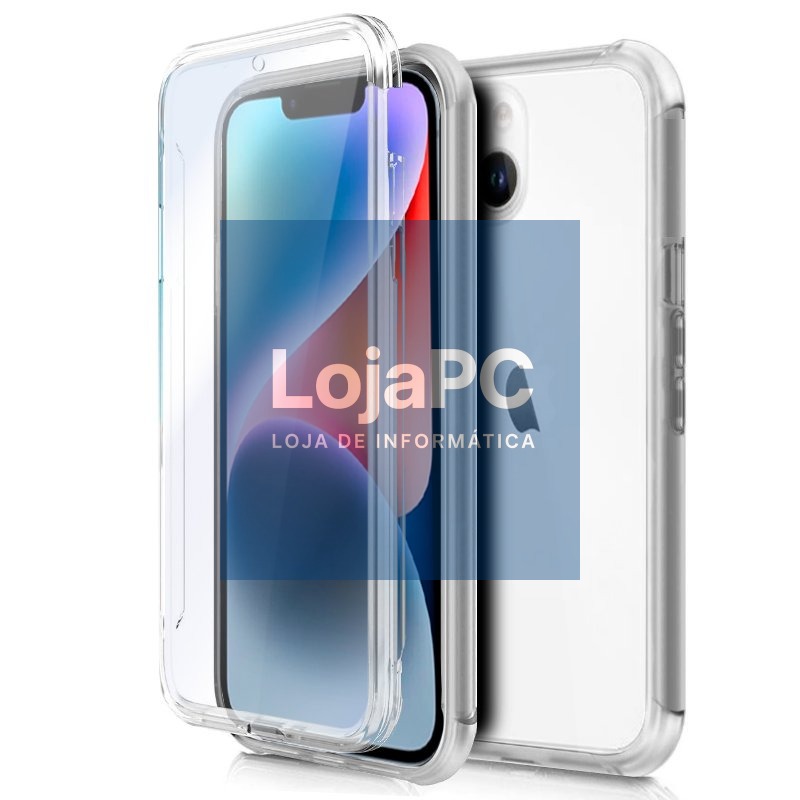 COOL 3D Silicone Case for iPhone 14 Plus (Transparent Front + Back)