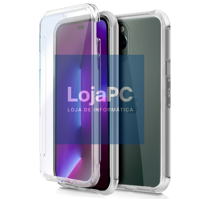 COOL 3D Silicone Case for iPhone 14 Pro (Transparent Front + Back)