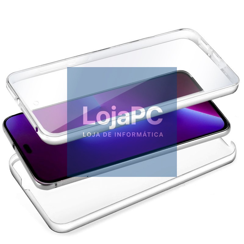 COOL 3D Silicone Case for iPhone 14 Pro (Transparent Front + Back) — imagem 2