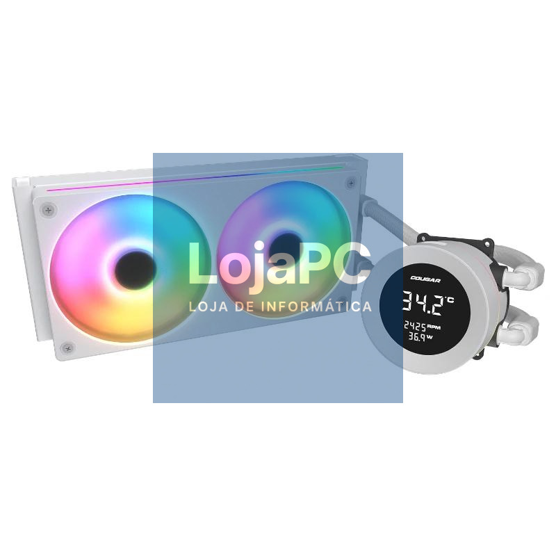 Cougar Ref. Liquid.Poseidon Vistek ARGB 240 White — imagem 3