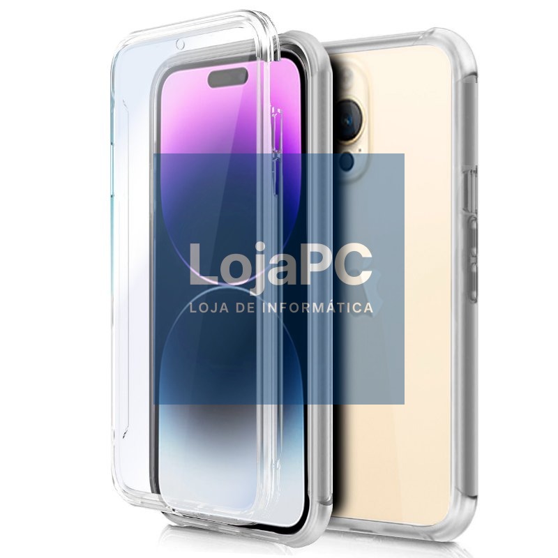 COOL 3D Silicone Case for iPhone 14 Pro Max (Transparent Front + Back)