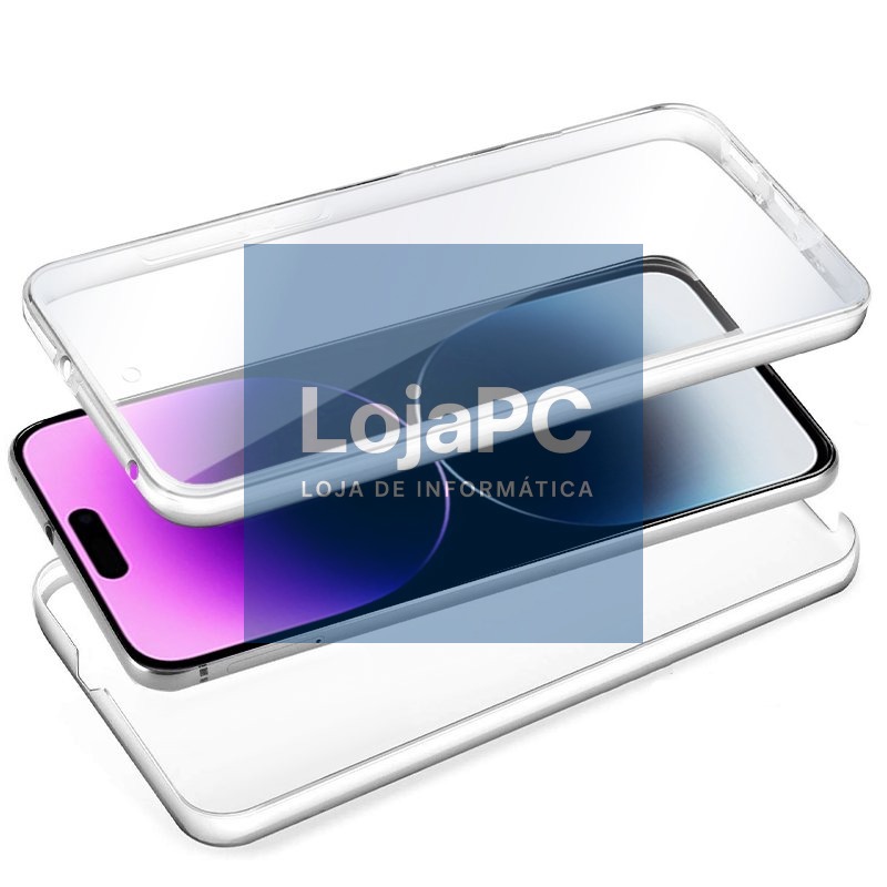COOL 3D Silicone Case for iPhone 14 Pro Max (Transparent Front + Back) — imagem 2