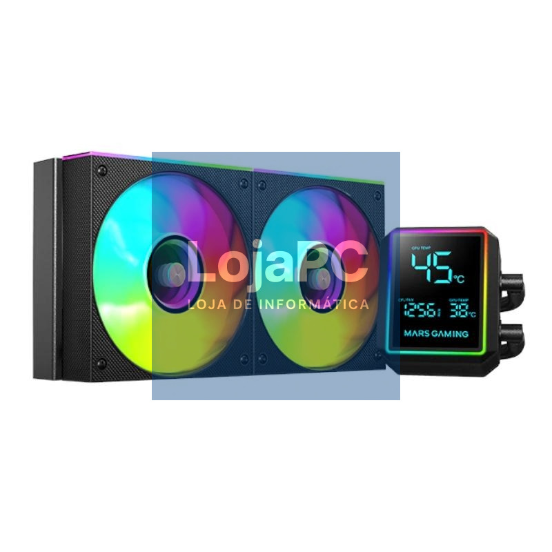 MARS GAMING Refrig. Líquida MLLCDPRO240 AIO Negro