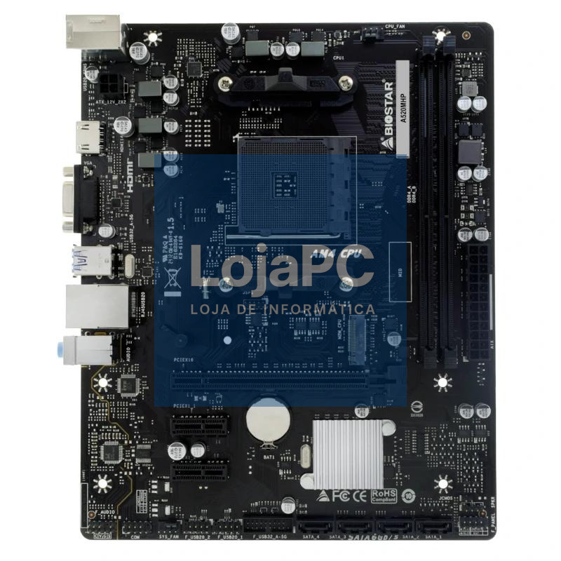 Biostar Placa Base A520MHP mATX AM4 — imagem 2