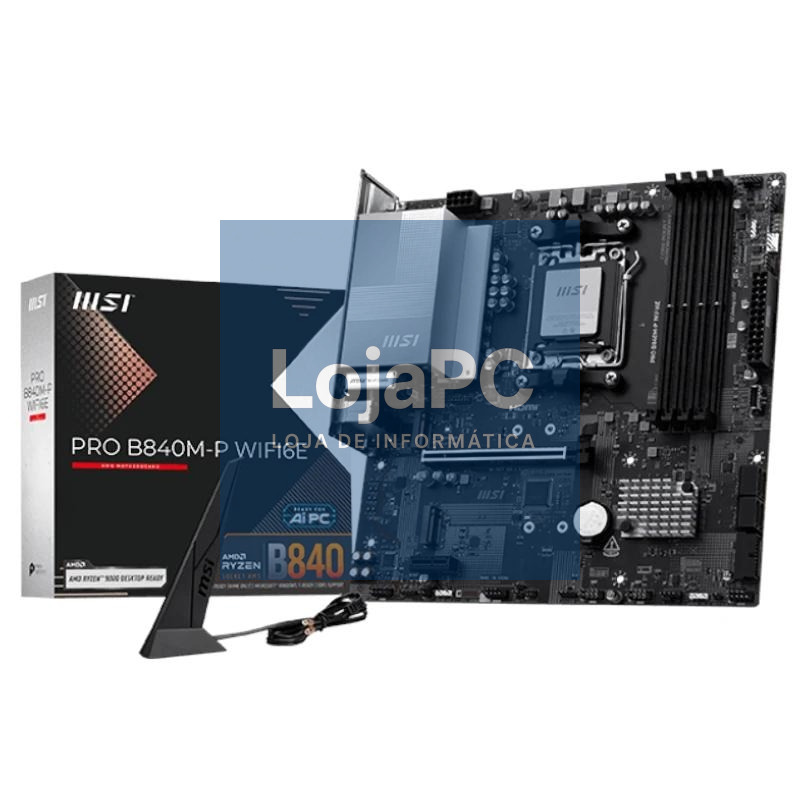 MSI Placa Base PRO B840M-P WIFI6E DDR5 mATX