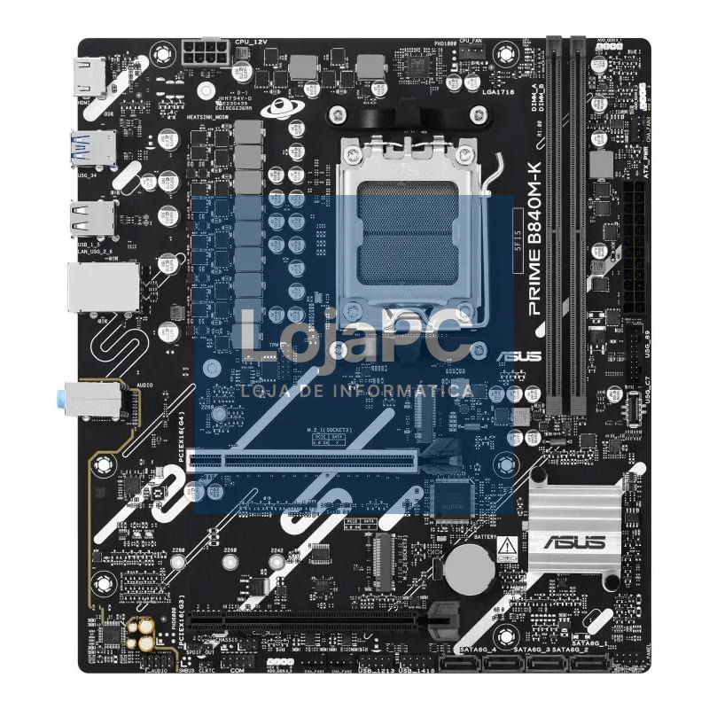 ASUS PLACA BASE PRIME B840M-K mATX AM5 — imagem 3