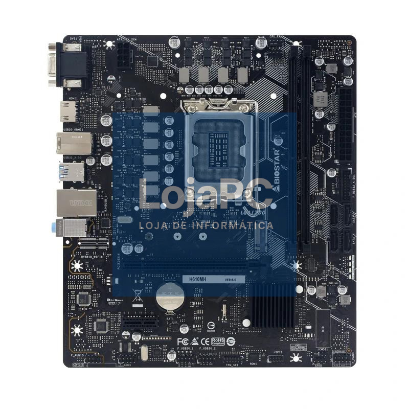 Biostar Placa Base H610MH D5 mATX LGA1700 — imagem 2