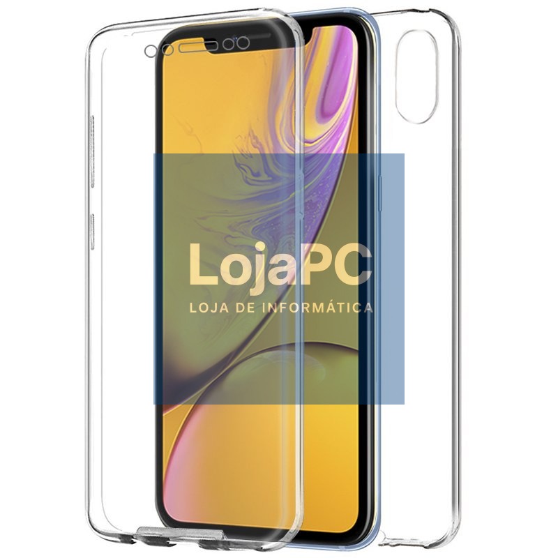 COOL 3D Silicone Case for iPhone XR (Transparent Front + Back)