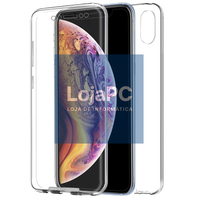 COOL 3D Silicone Case for iPhone XS Max (Transparent Front + Back)