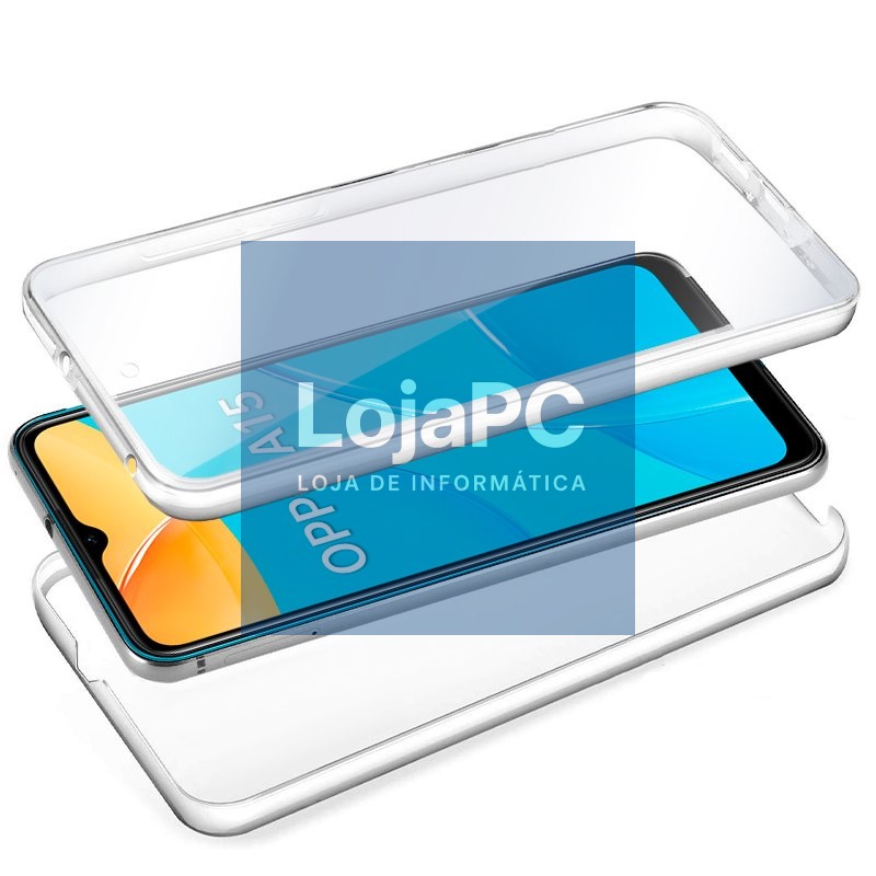 COOL 3D Silicone Case for Oppo A15 / A15s (Transparent Front + Back) — imagem 2