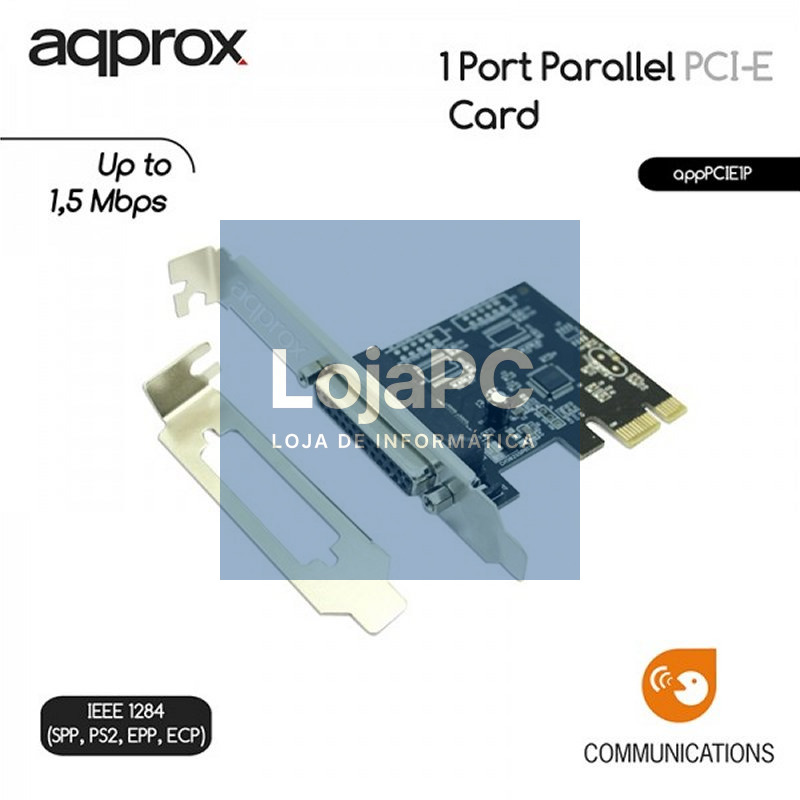 approx! APPPCIE1P Tarj.Cont. 1 Paralel PCI-E LP&HP — imagem 3