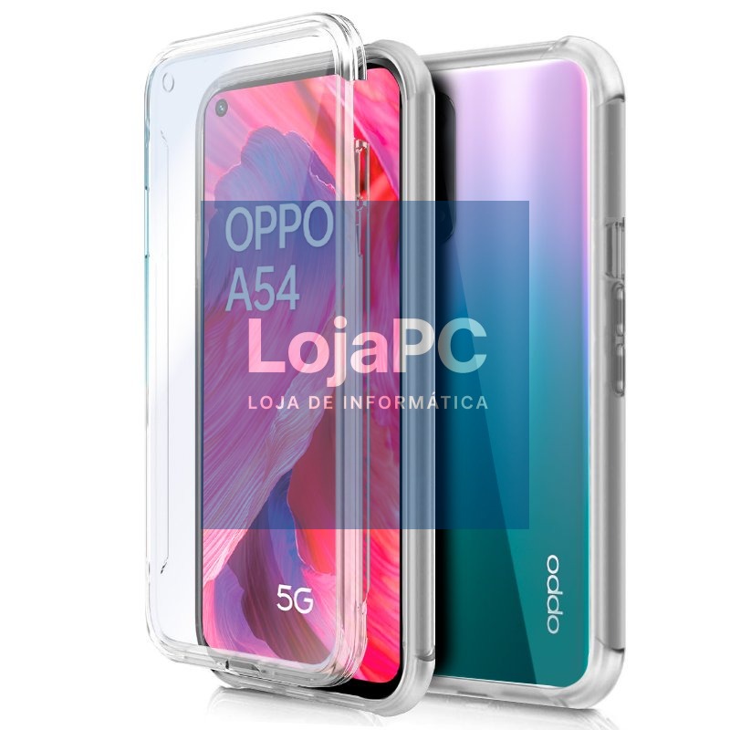 COOL 3D Silicone Case for Oppo A54 5G / A74 5G (Transparent Front + Back)