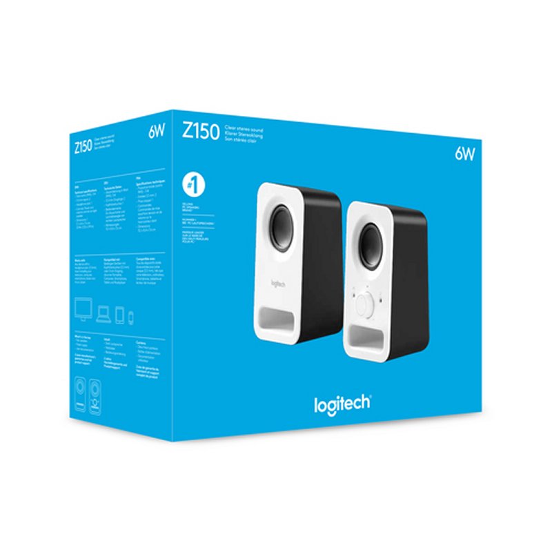Logitech Altavoz 2.0 Z150 Blanco — imagem 3