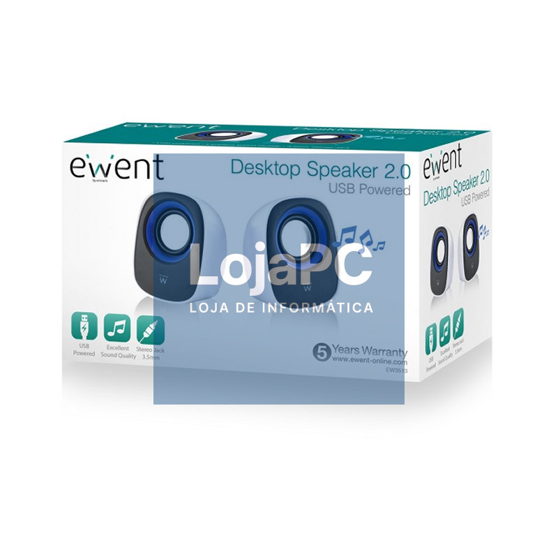 EWENT Altavoces escritorio 2.0 usb — imagem 5