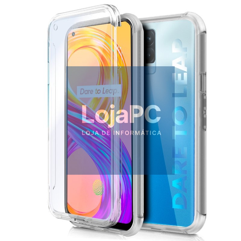 COOL 3D Silicone Case for Realme 8 / 8 Pro (Transparent Front + Back)