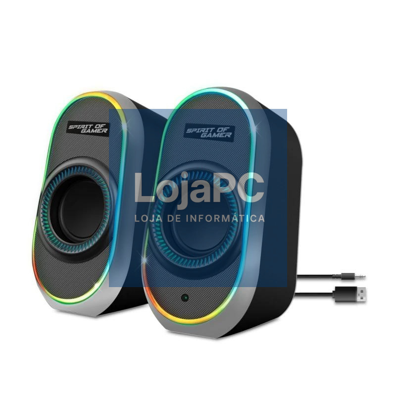 Spirit of Gamer Altavoz 2.0 FANATIC 500 RGB Black