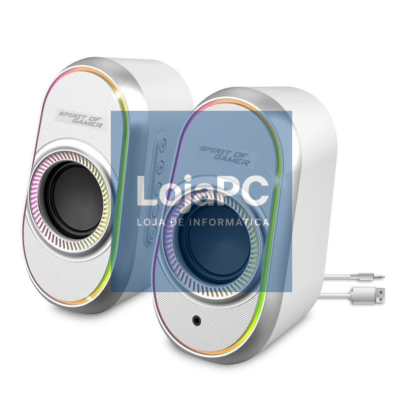 Spirit of Gamer Altavoz 2.0 FANATIC 500 RGB White