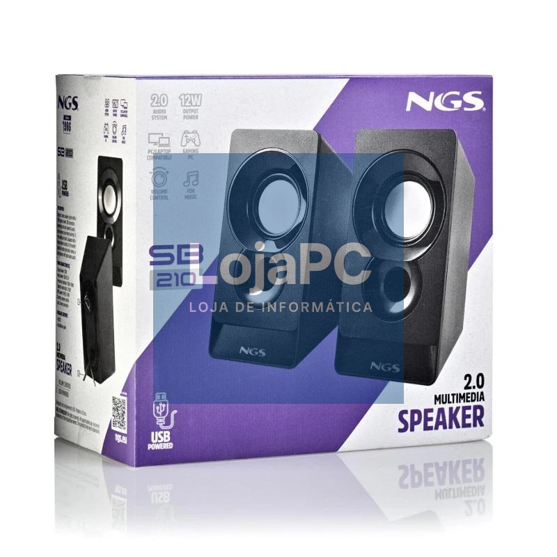 NGS Altavoz PC SB210 2.0 12W USB — imagem 3