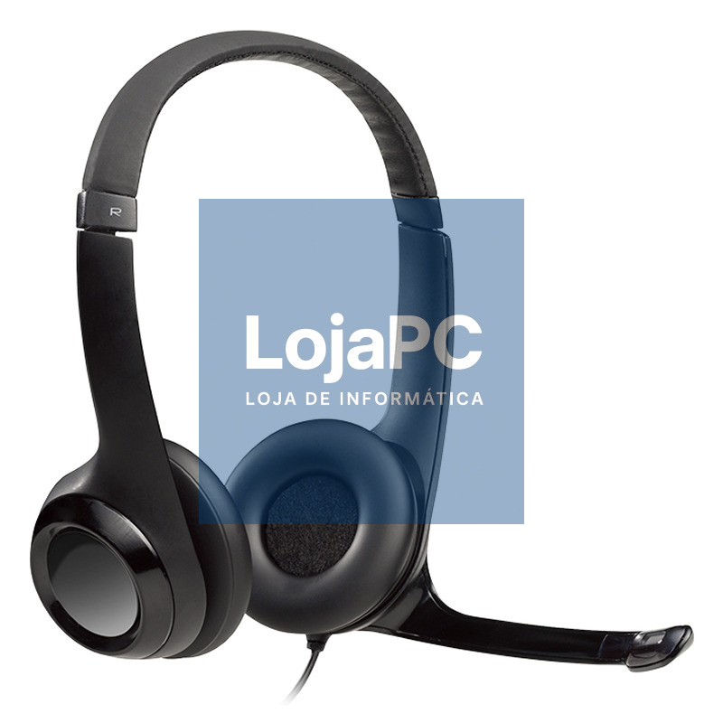 Logitech Auricular+Mic H390 USB Negro