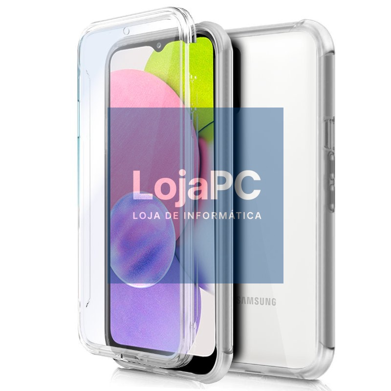 COOL 3D Silicone Case for Samsung A037 Galaxy A03s (Transparent Front + Back)