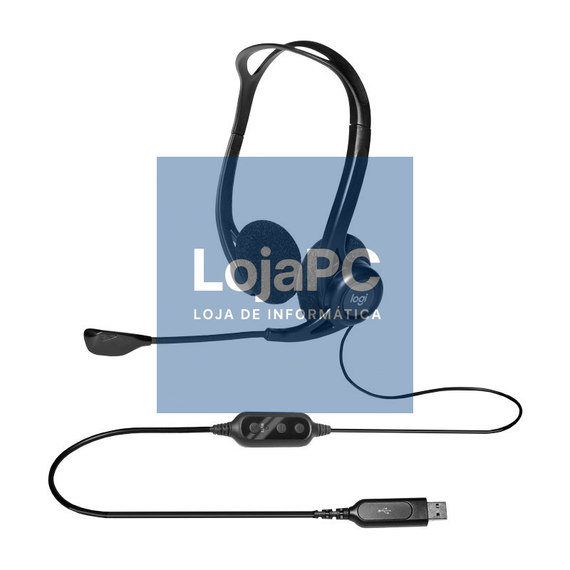 Logitech PC960M Auricular USB Suspension Ruido — imagem 3