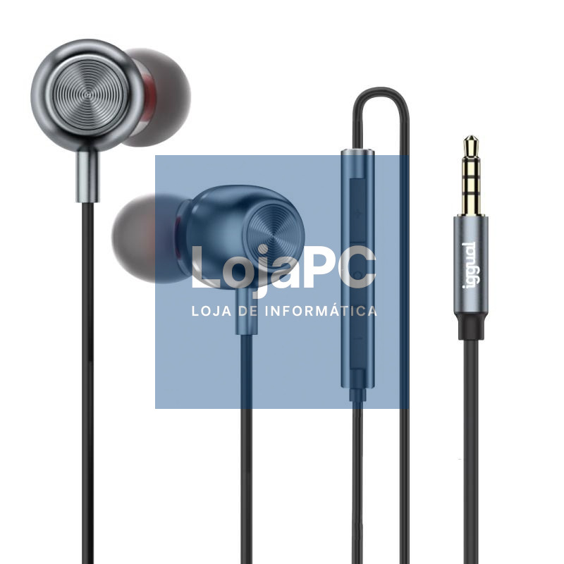 iggual Auriculares con micro intrauditivos Jack3,5