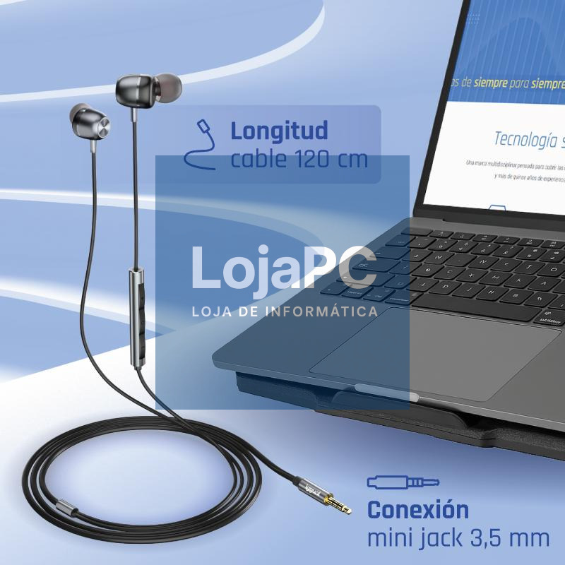 iggual Auriculares con micro intrauditivos Jack3,5 — imagem 3