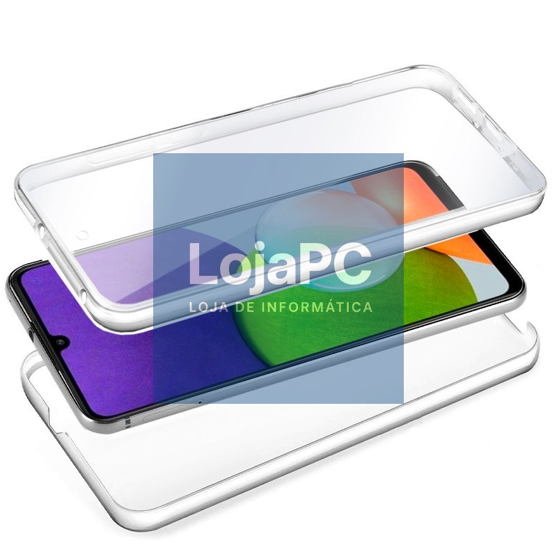 COOL 3D Silicone Case for Samsung A225 Galaxy A22 4G (Transparent Front + Back) — imagem 2
