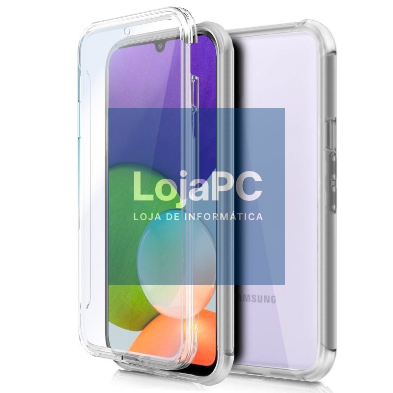 COOL 3D Silicone Case for Samsung A225 Galaxy A22 4G (Transparent Front + Back)