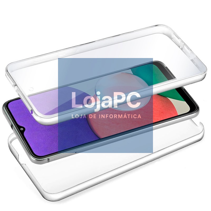 COOL 3D Silicone Case for Samsung A226 Galaxy A22 5G (Transparent Front + Back) — imagem 2
