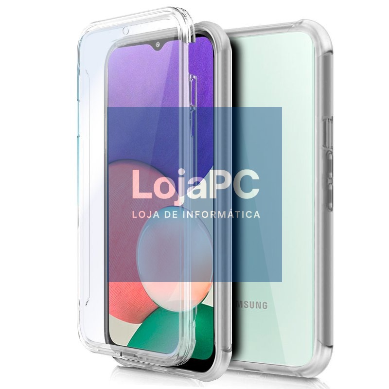 COOL 3D Silicone Case for Samsung A226 Galaxy A22 5G (Transparent Front + Back)