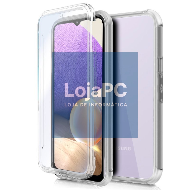 COOL 3D Silicone Case for Samsung A326 Galaxy A32 5G (Transparent Front + Back)
