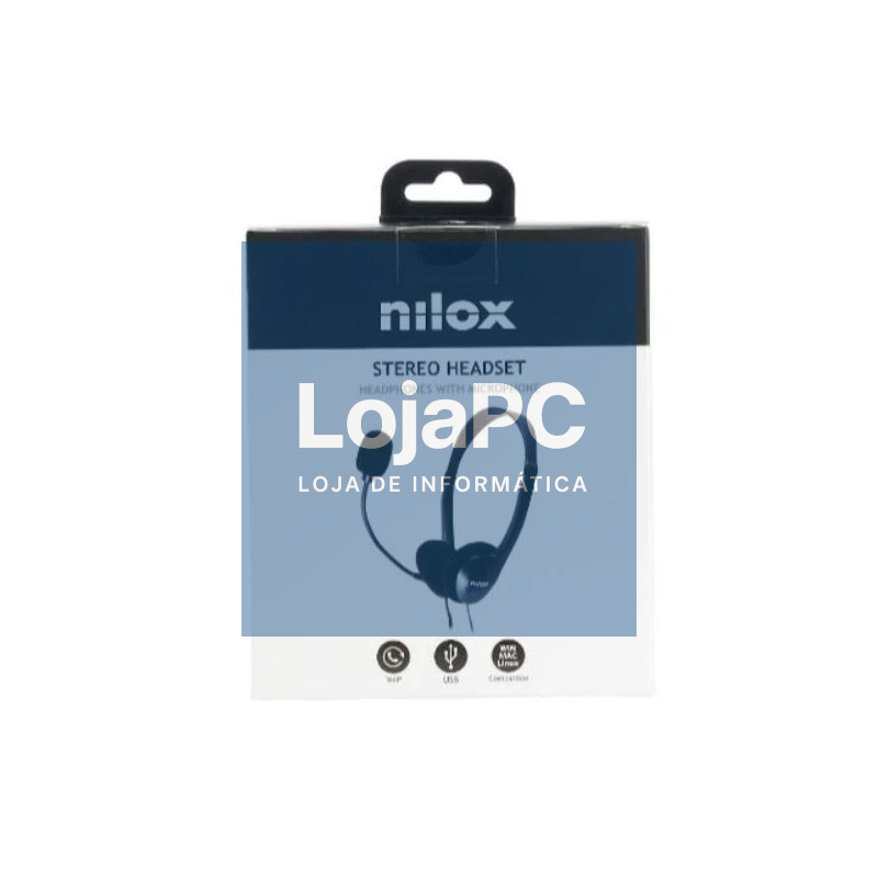 Nilox Auriculares con micrófono USB — imagem 2