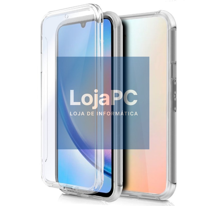 COOL 3D Silicone Case for Samsung A346 Galaxy A34 5G (Transparent Front + Back)