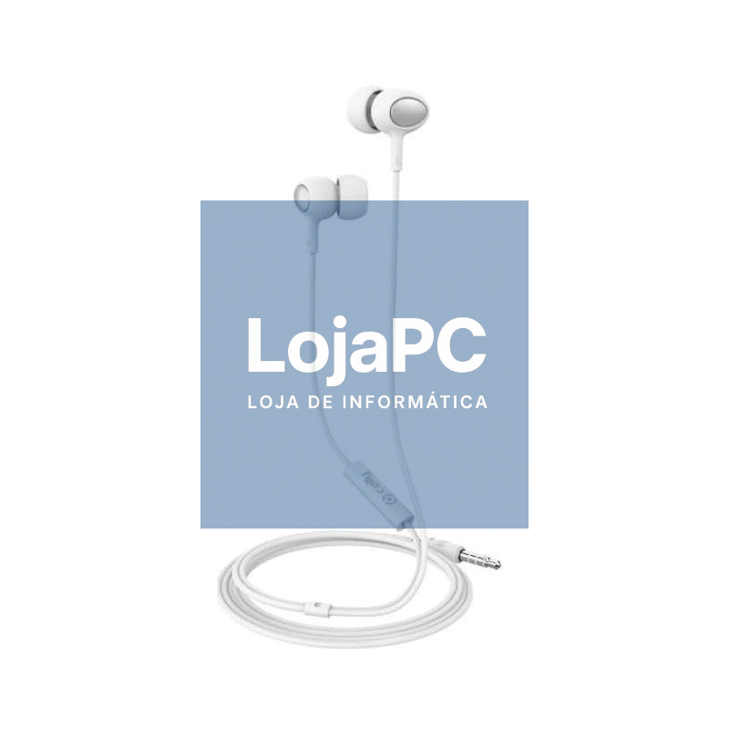 Celly Auriculares con micrófono Jack 3.5 ST Blanco