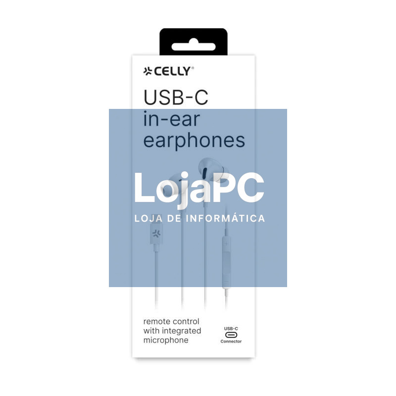 Celly Auriculares cable Usb-C Blanco — imagem 2