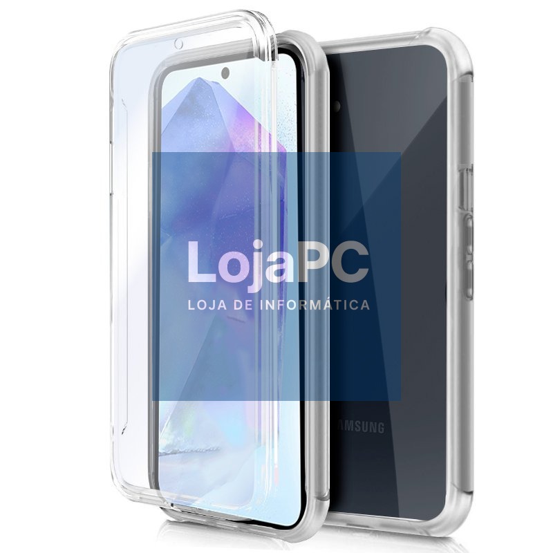 COOL 3D Silicone Case for Samsung A556 Galaxy A55 5G (Transparent Front + Back)