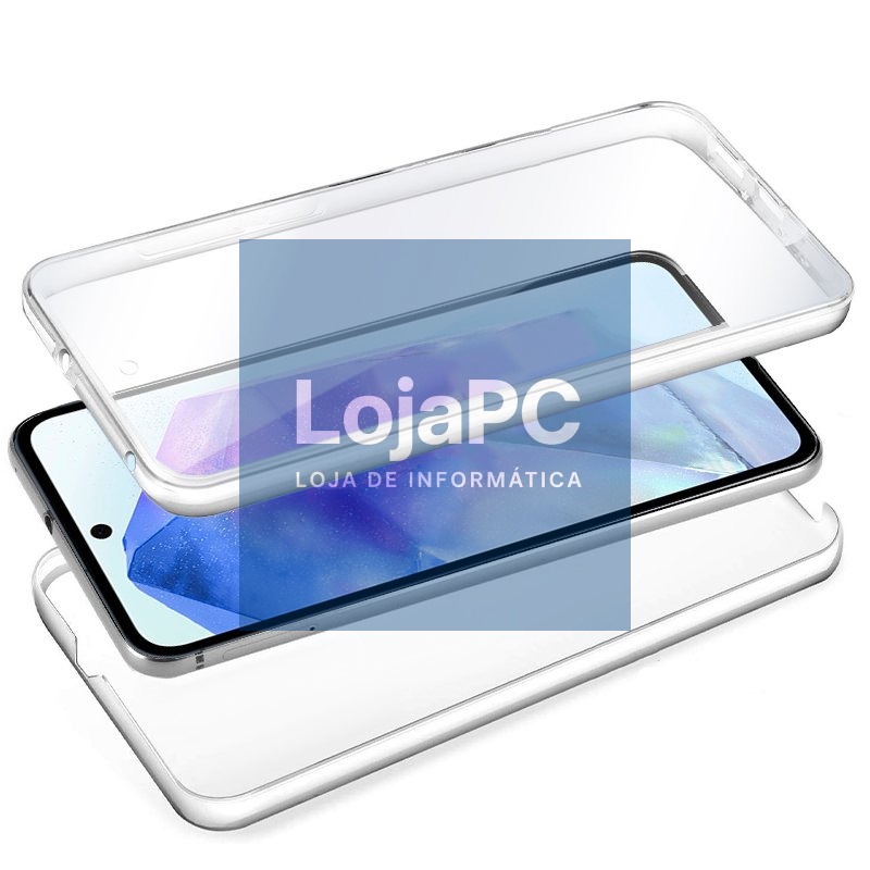 COOL 3D Silicone Case for Samsung A556 Galaxy A55 5G (Transparent Front + Back) — imagem 2