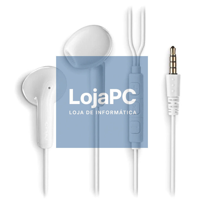 NGS Auricular Blanco Estéreo con cable JACK 3.5 mm — imagem 2