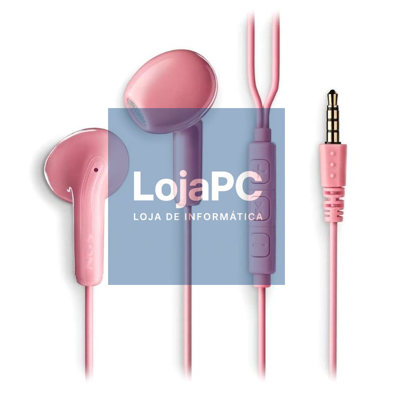 NGS Auricular Rosa Estéreo Cable JACK 3.5 Mm — imagem 3
