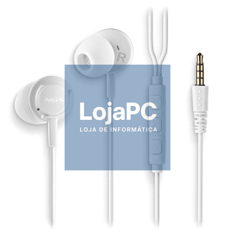 NGS Auricular CROSSDRIFT Blanco cable JACK 3.5 Mm — imagem 2