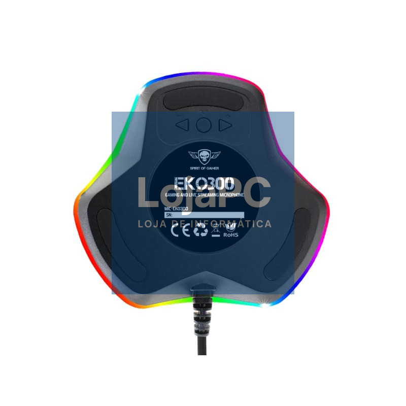 Spirit of Gamer Microfono Eko 300 Negro — imagem 3