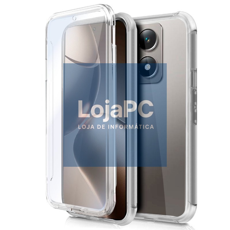 COOL 3D Silicone Case for Xiaomi 14T Pro (Transparent Front + Back)