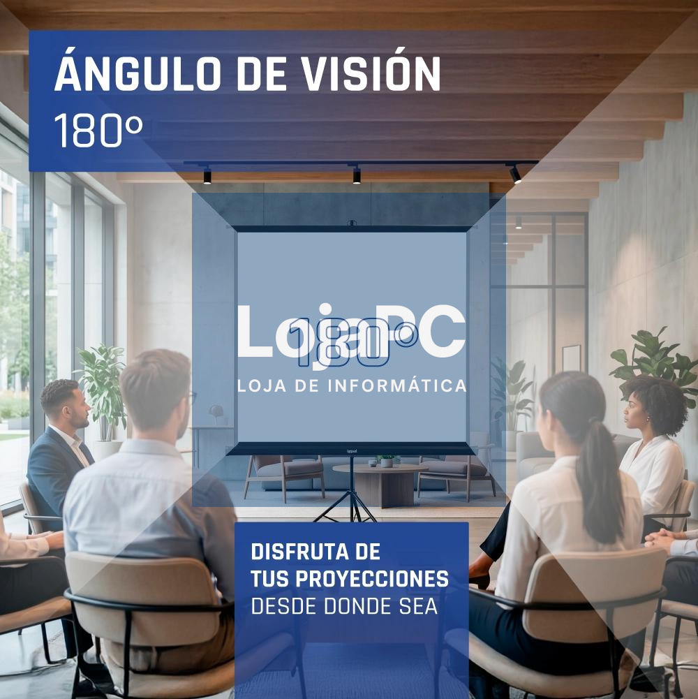 iggual Pantalla 112" 200x200 cm 1:1 trípode+bolsa — imagem 5