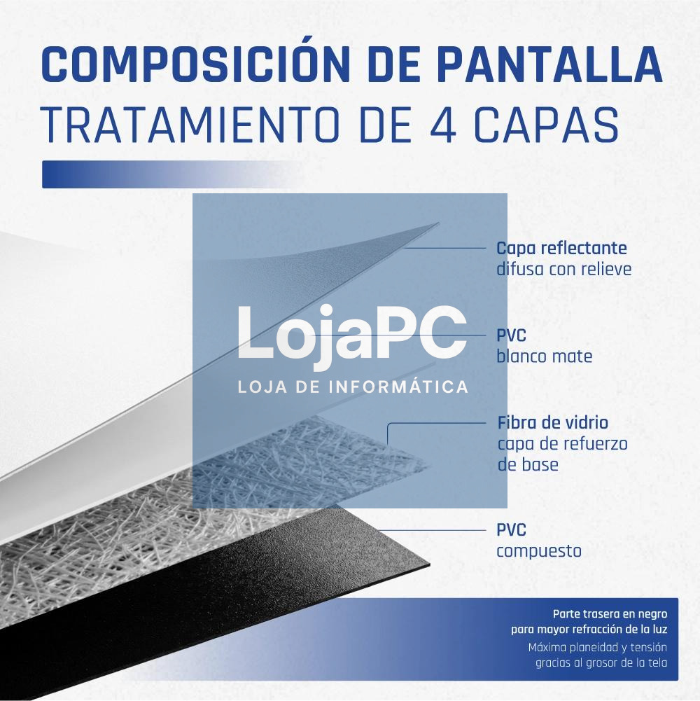 iggual Pantalla eléctrica 1:1 134" 240x240 cm — imagem 3