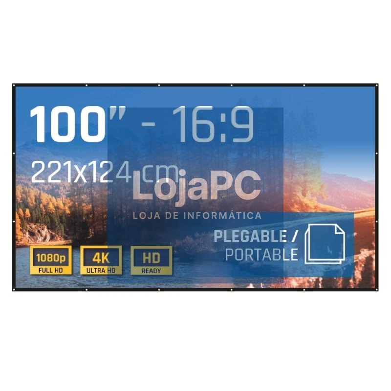 iggual Pantalla plegable ECO-COST 100" 16:9