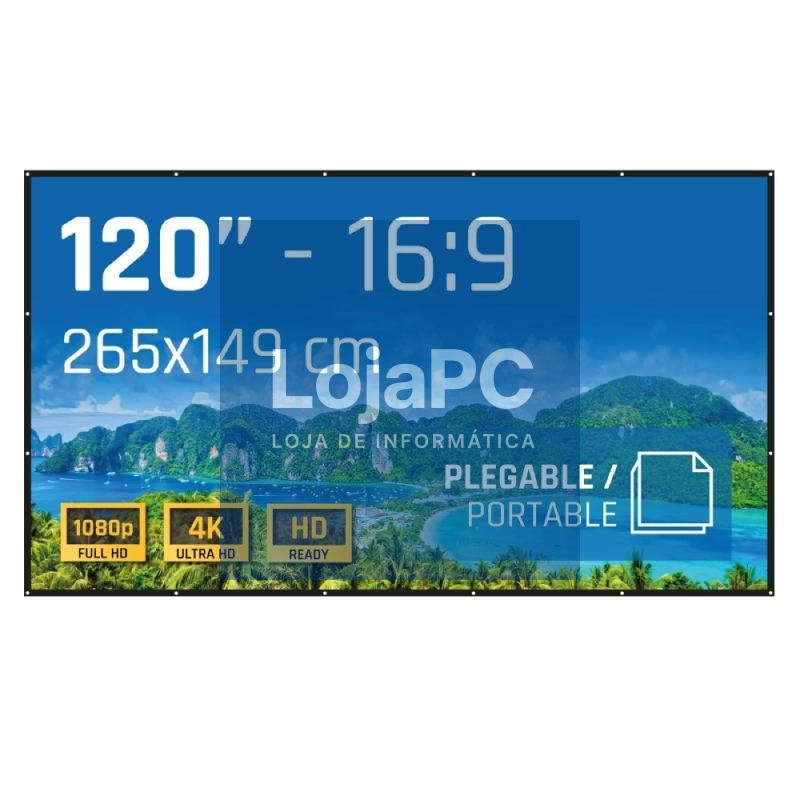 iggual Pantalla plegable ECO-COST 120" 16:9